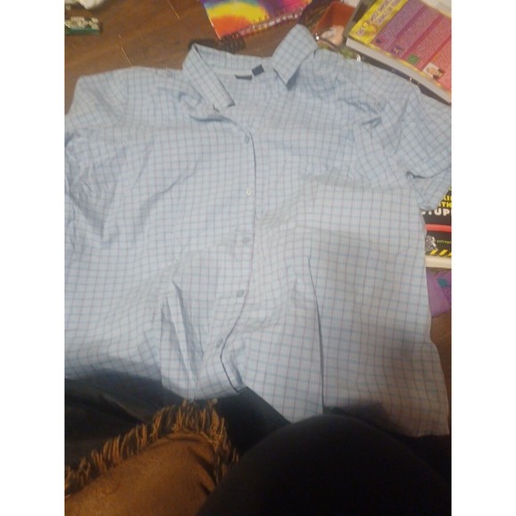 BASIC EDITIONS Mens Size 3XL Button Front Casual Shirt EUC *Nice Shirt* - Picture 1 of 2